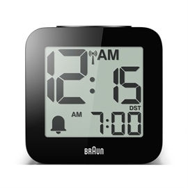 Braun BC25BP-DCF Radiostyret Digitalt Talende Vækkeur, Sort
